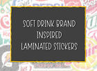 Soft Drink Logo Inspired Vinyl Stickers | Laptop Waterbottle Phone Case