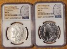 2021 $1 D SILVER MORGAN DOLLAR NGC MS70 FIRST DAY OF ISSUE, FDI Mirror PL Proof