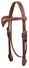 Showman V-Style Browband Headstall w/ Celtic Knot Conchos and Hardware
