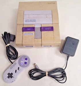 Super Nintendo Console w/ Controller & Power Cord (No AV) Tested - READ