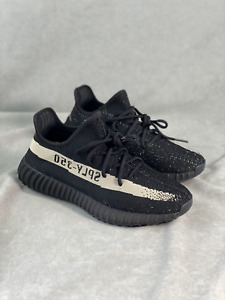 Adidas originals Yeezy Boost 350 v2 'Core Black' By1604 Men's casual shoes comfo