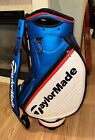 (Rare) TaylorMade 2018 Tour Red/White/Blue Staff Bag w/ 6-Way (No Front Panel)