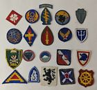 WW2 Korea Vietnam US Army Mixed Military Patch Lot of 20 #1
