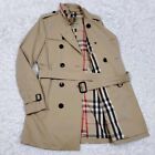 Burberry Men Size 44 The Chelsea Trench Coat Nova Check Beige Made in England