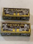 Pair Os Vintage Old Paw Paw Fishing Lure Empty Box Tops Unmarked