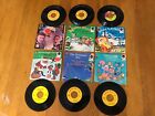 VINTAGE LOT OF 6 CRICKET RECORDS CHRISTMAS 45 RPM RECORDS JINGLE BELLS + 11 MORE