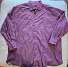 Rochester Dress Shirt Size 20 36/37 Purple Long Sleeve Iridescent Statement
