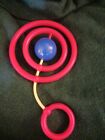 Vintage Johnson & Johnson Red Rings Rattle Baby Toy Teether