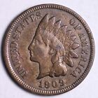 1909-S Indian Head Cent Penny CHOICE FINE+/VF FREE SHIPPING E612 TECM