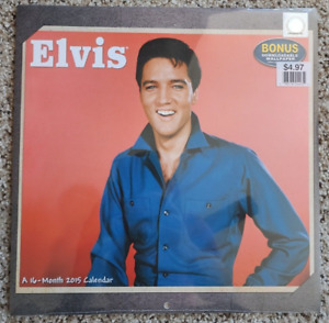 Elvis Presley New FACTORY SEALED (16 MONTH) 2015 Calendars.
