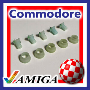 5 PCS COMMODORE AMIGA A2000; A3000; A4000 KEYBOARD REPLACEMENT GREENISH PLUNGERS