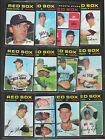 12) DIFFERENT 1971 TOPPS BOSTON RED SOX LEE GRIFFIN LYLE  TATUM KASKO  NR/MT