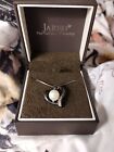 Heart Necklace Cultured Pearl 1/20ct tw Diamonds Sterling Silver/10K Rose Gold