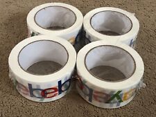 NEW Lot of 4 rolls of Official Ebay brand logo shipping tape 2