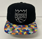 New ListingSacramento Kings Mitchell & Ness Snapback NBA Wool Blend Hat Cap Colorful Brim