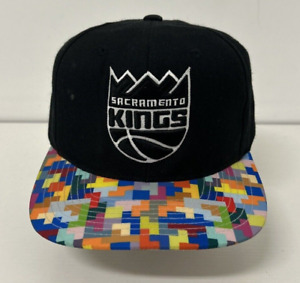 Sacramento Kings Mitchell & Ness Snapback NBA Wool Blend Hat Cap Colorful Brim