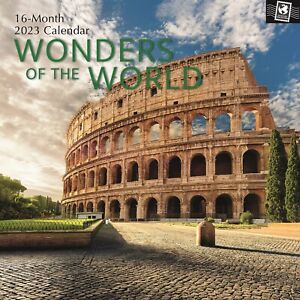 2023 Wall Calendar - Wonders of the World, 12x12