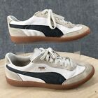 Puma Shoes Mens 8.5 Super Liga OG Retro Sneakers White Lace Up Low Top 356999-12