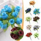 12 Heads/Bundle Silk Rose Mini Bouquet Perfect For Christmas Home Weddings Y2Y0