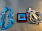 Product Red Apple iPod Nano 6th Gen 16 GB New Battery. flawless screen