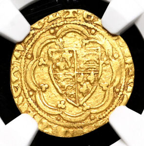 ENGLAND. Edward III. 1327-1377. Gold 1/4 Noble, S-1483, NGC Clipped