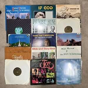 New ListingChristian Gospel Hymns Inspirational Vintage 1970s & 1980s Lot Of 20 Vinyl LPs
