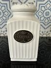THL Farmhouse Coffee Canister Jar Lace Lattice Top Classic French Chic Home