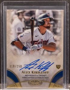 ALEX KIRILLOFF 2021 Topps Tier One Break Out RC Rookie On Auto Autograph 118/250
