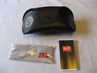 Ray Ban Luxottica Sunglasses Case Black CASE ONLY  W/ Cleaning Cloth & Booklet