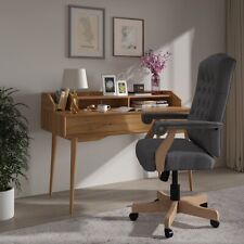 Flash Furniture Gray Fabric/Driftwood Traditional Adjustable Height Swivel Uphol
