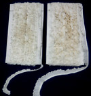 2 Bolts New/Old Stock Cream Color RUFFLED EYELET LACES 15 yds each of  1