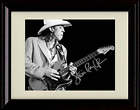 8x10 Framed Stevie Ray Vaughn - Note - Autograph Promo Print