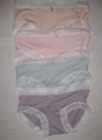 4pk Kawaii lace trim w/bow pastel panties S pink/pink/blue/purple nip