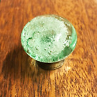 Antique Drawer Knobs Green Glass Bubbles Kitchen Door Cabinet Handle