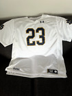 White Notre Dame #23 football jersey-size 23