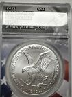 2021 American Silver Eagle ANACS MS70 Type 2 A First Strike Coin