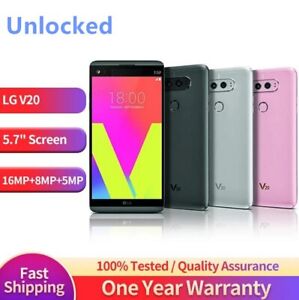 LG V20 H990DS Dual SIM Unlocked 64GB + 4GB Fingerprint Cellphone- New Sealed