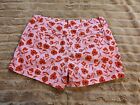 Womens Vineyard Vines Pink Shorts With Red Flowers Size 10. GREAT Condition!