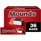 MOUNDS Dark Chocolate and Coconut Candy Bars, 1.75 oz 36 Count