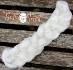 Bamboo Roving WHITE Fiber for Spinning Dolls Crafts ~ 2 Ounce Bag