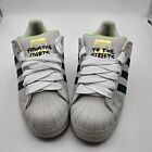 Adidas Superstar From The Courts To The Streets Men Size 8 White Green Sneakers