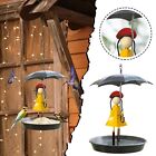 Outdoor Bird Feeder Metal Hanging Chain Girl & Umbrella Wild Bird Feeders