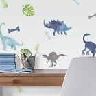 Roommates RMK4101SCS Watercolor Dinosaur Peel and Stick 18 Wall Decals