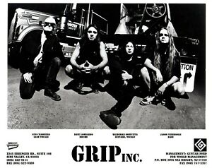 GRIP INC. BAND PUBLICITY PHOTO Slayer METAL BLADE Records Dave Lombardo Drummer