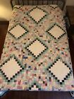 Vintage Full Size Cutter Quilt - Heavy Damage