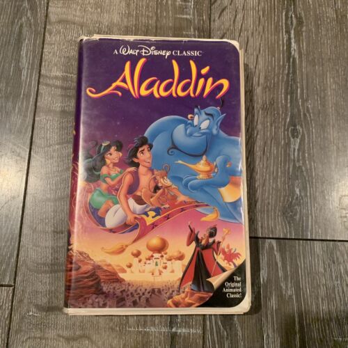 Aladdin (VHS, 1993)-Walt Disney's Black Diamond Classic - RARE 💎