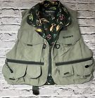 NICE! Simms Fishing Tackle Vest Lined  Colorful Flies Unisex Small Made in USA