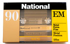 National EM 90 Metal Position Type IV Blank Audio Cassette - Japan 1982