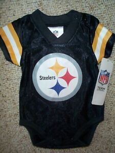 (2023-2024) Pittsburgh Steelers #00 nfl INFANT BABY CREEPER Jersey 18M 18 Months