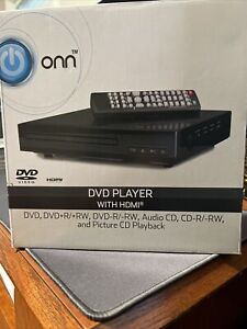 Brand New Onn DVD Player HDMI  DVD+R/+RW Audio CD Picture Playback ONA19DP005